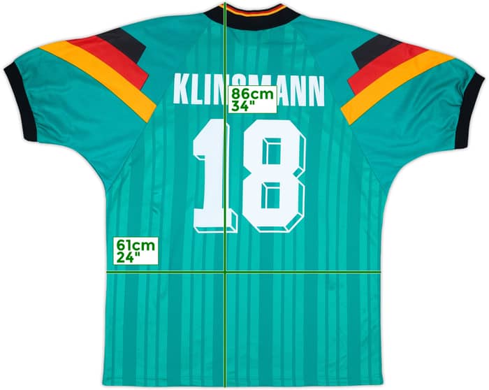 1992-94 Germany Away Shirt Klinsmann #18 (XXL)
