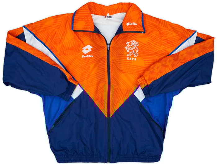 1992-94 Netherlands Player Issue Lotto Track Jacket - 8/10 - (L)