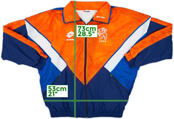 1992-94 Netherlands Player Issue Lotto Track Jacket - 8/10 - (L)