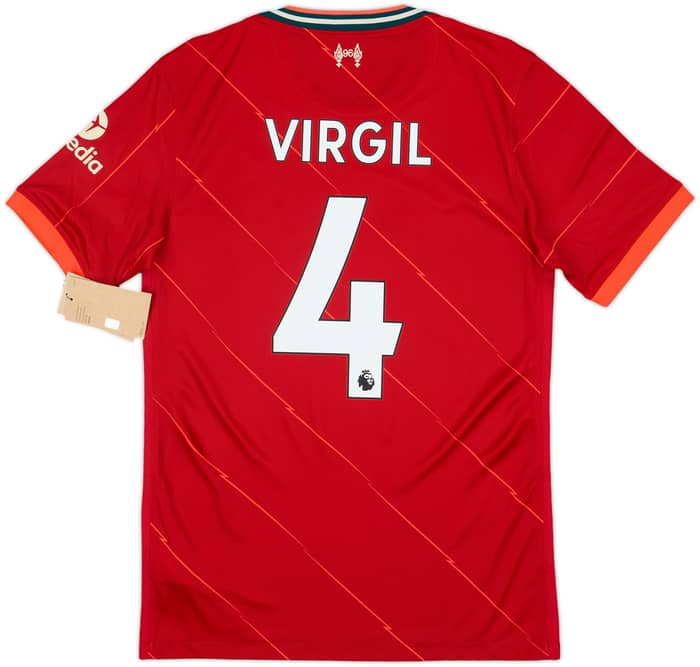 2021-22 Liverpool Home Shirt Virgil #4 (S)