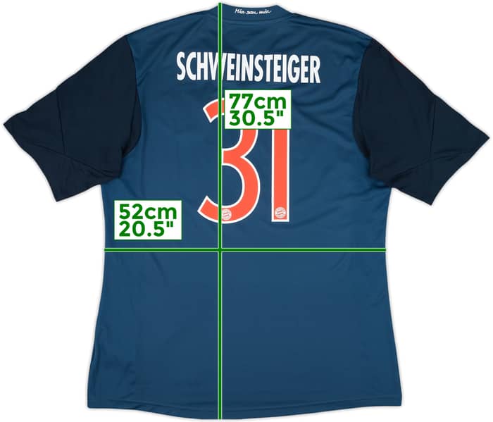 2013-14 Bayern Munich Third Shirt Schweinsteiger #31 - 7/10 - (L)