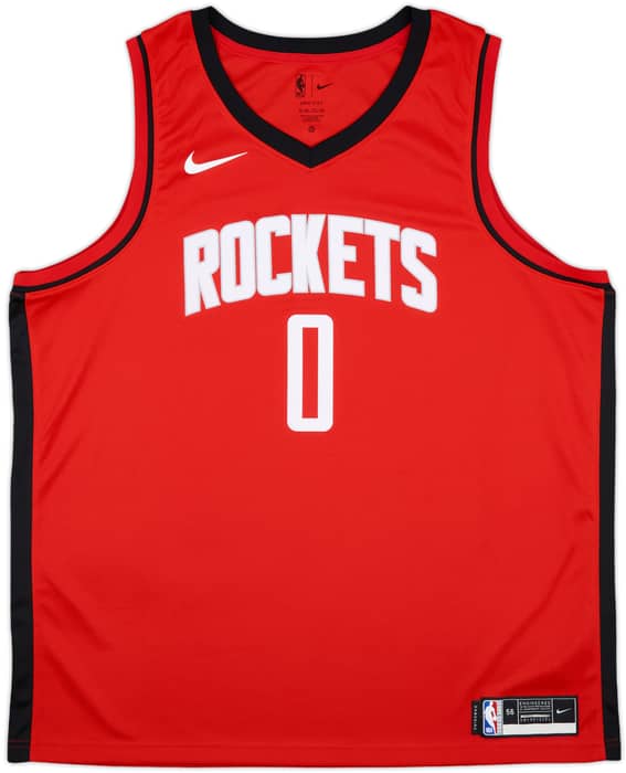 2021-25 Houston Rockets Green #0 Nike Swingman Away Jersey - 10/10 - (XXL)