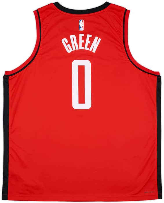 2021-25 Houston Rockets Green #0 Nike Swingman Away Jersey - 10/10 - (XXL)