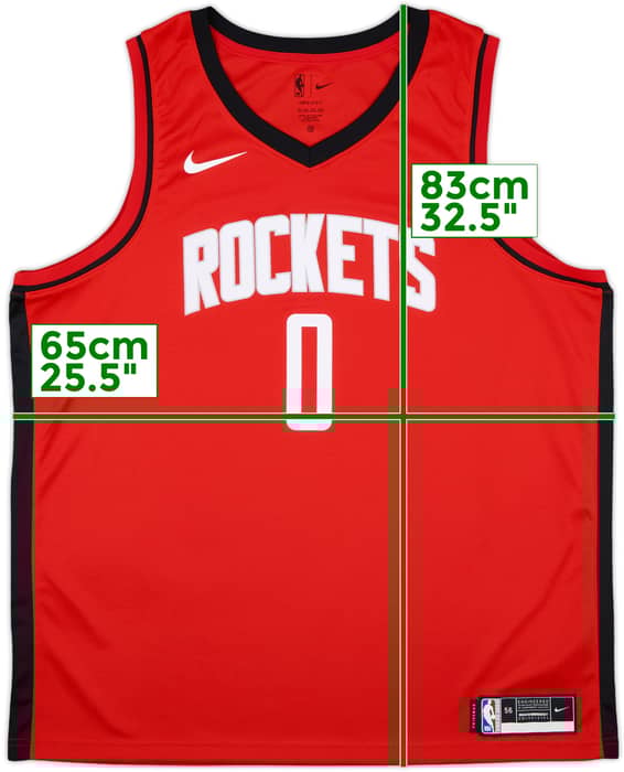 2021-25 Houston Rockets Green #0 Nike Swingman Away Jersey - 10/10 - (XXL)