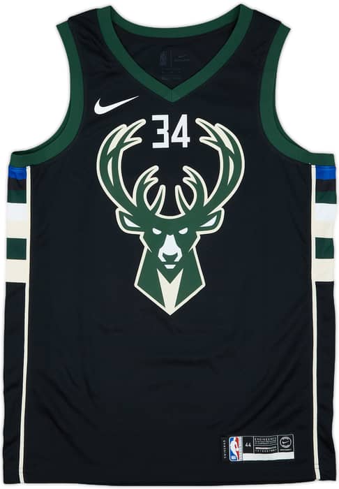 2017-19 Milwaukee Bucks Antetokounmpo #34 Nike Swingman Alternate Jersey - 7/10 - (M)
