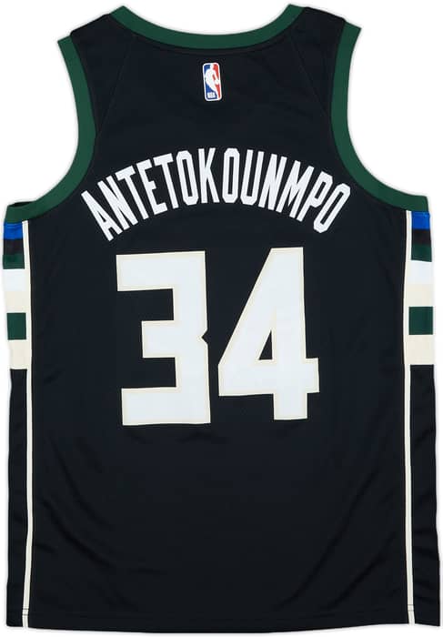 2017-19 Milwaukee Bucks Antetokounmpo #34 Nike Swingman Alternate Jersey - 7/10 - (M)