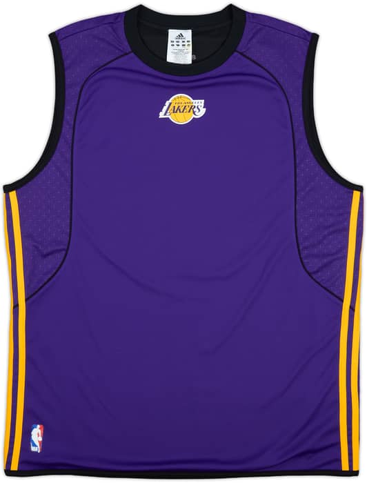 2009-10 LA Lakers adidas Reversible Training Jersey - 7/10 - (L)