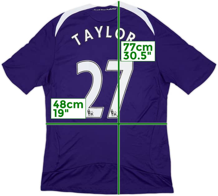 2008-09 Newcastle Away Shirt Taylor #27 - 7/10 - (M)