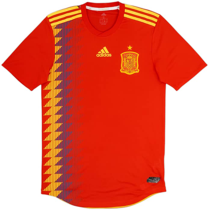 2018-19 Spain Authentic Home Shirt - 8/10 - (S)