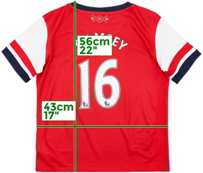 2012-14 Arsenal Home Shirt Ramsey #16 - 7/10 - (M.Boys)