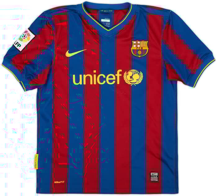 2009-10 Barcelona Home Shirt - 7/10 - (L.Boys)