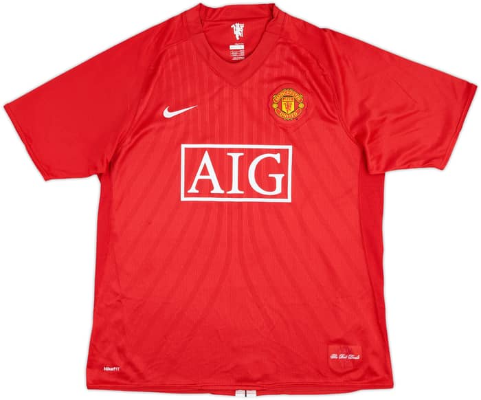 2007-09 Manchester United Home Shirt Ronaldo #7 - 8/10 - (L)