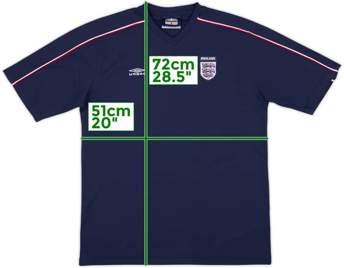 2002-03 Inglaterra Umbro Camiseta de Entrenamiento - 6/10 - (M)