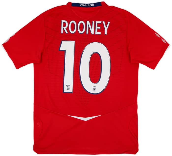 2008-10 England Away Shirt Rooney #9 - 8/10 - (M)