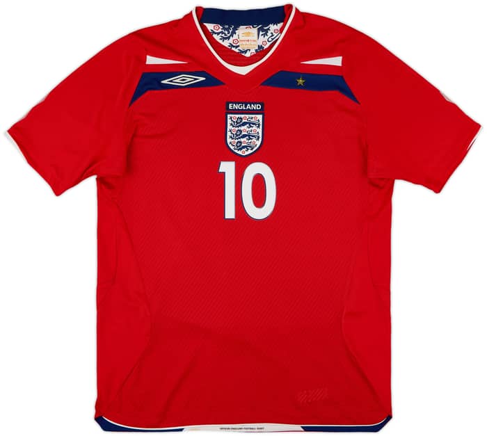 2008-10 England Away Shirt Rooney #9 - 8/10 - (M)
