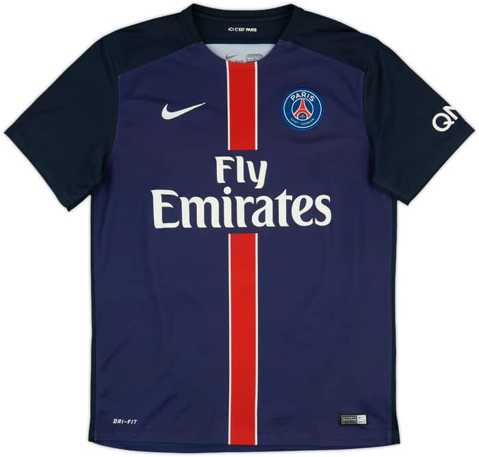 2015-16 Paris Saint-Germain Home Shirt Cavani #9 - 6/10 - (M)