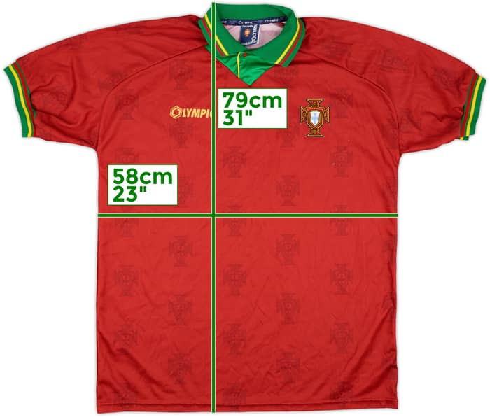 1995-96 Portugal Match Issue Home Shirt #13