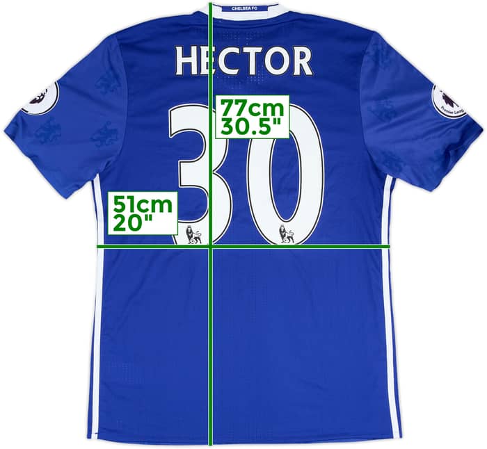 2016-17 Chelsea Match Issue Home Shirt Hector #30