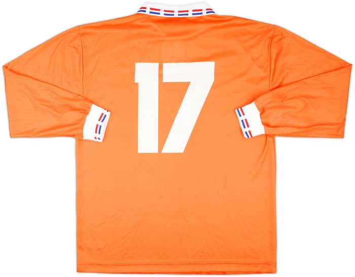 1996 Netherlands Match Issue Home L/S Shirt #17 (Cruyff)