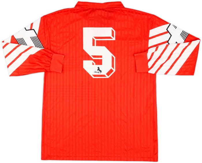 1992 Switzerland Match Issue Home L/S Shirt #5