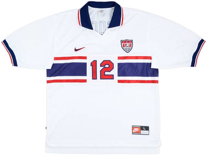 1996 USA Match Issue Home Shirt Agoos #12
