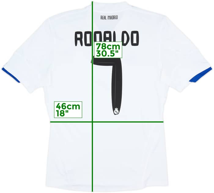 2010-11 Real Madrid Home Shirt Ronaldo #7 - 6/10 - (M)