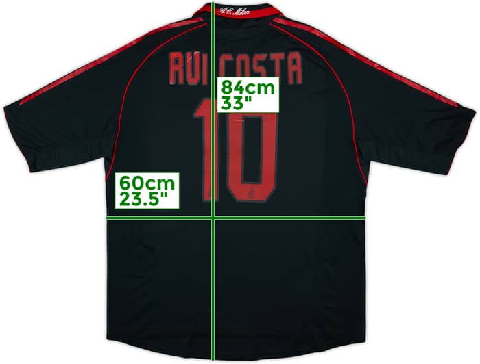 2005-06 AC Milan Third Shirt Rui Costa #10 (XL)