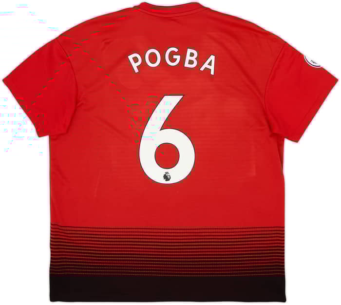 2018-19 Manchester United Home Shirt Pogba #6 - 7/10 - (XL)