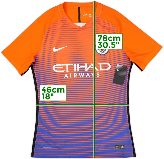 2016-17 Manchester City Player Issue Third Shirt De Bruyne #17 (L)