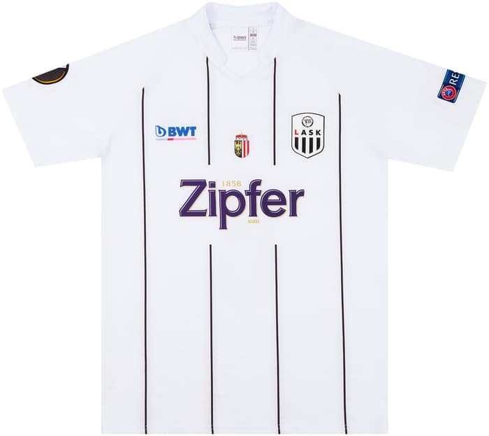 2019-20 LASK Linz Match Issue Europa League Home Shirt Wiesinger #6 (v Man Utd)