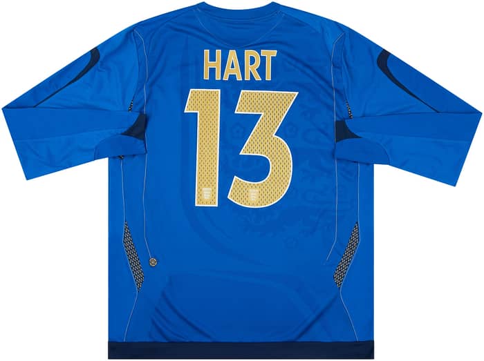 2007-08 England U-21 Match Issue GK Shirt Hart #13