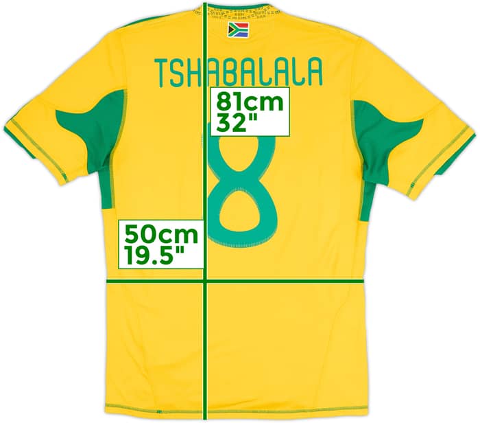 2009-11 South Africa Home Shirt Tshabalala #8 - 7/10 - (M)