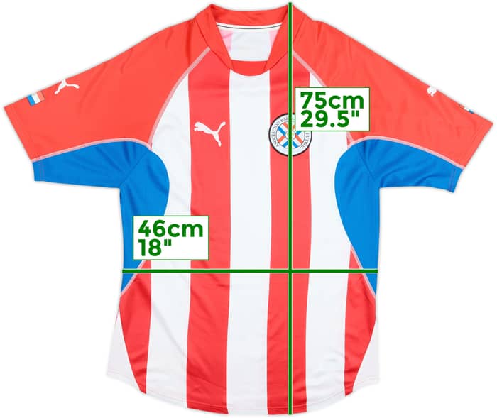 Camiseta de local de Paraguay 2002-04 - 8/10 - (L)