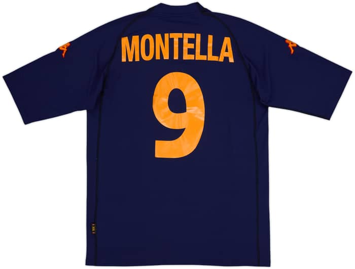 2000-01 Roma Third Shirt Montella #9 - 8/10 - (XXL)