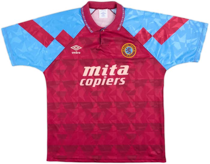1990-92 Aston Villa Home Shirt #7 - 8/10 - (L)