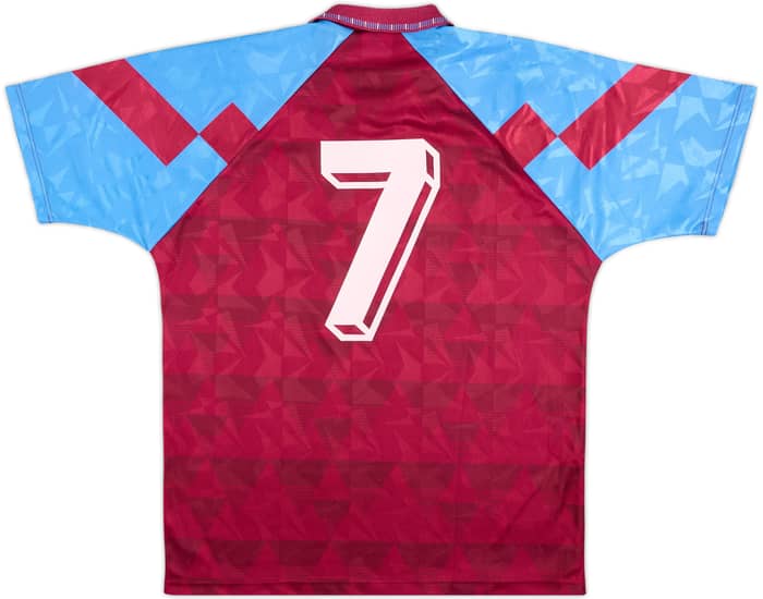 1990-92 Aston Villa Home Shirt #7 - 8/10 - (L)