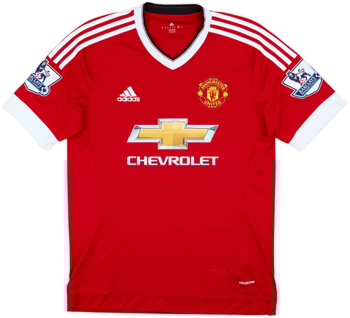 2015-16 Manchester United Home Shirt Marcos Rojo #5 - 8/10 - (M)