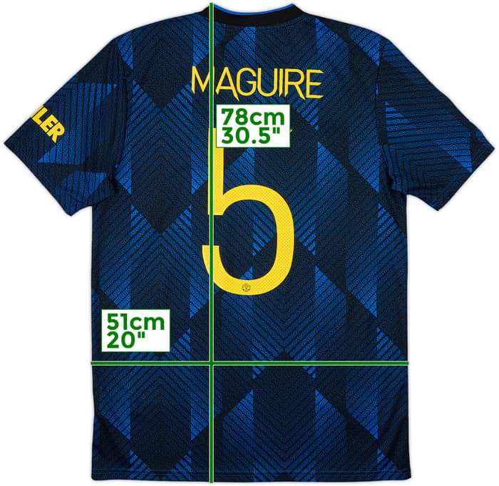 2021-22 Manchester United Third Shirt Maguire #5 - 10/10 - (M)