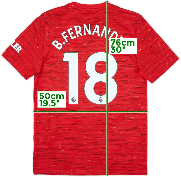 2020-21 Manchester United Home Shirt B.Fernandes #18 (M)