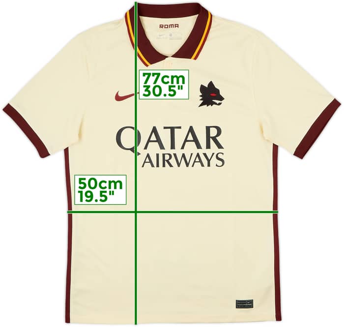 2020-21 Roma Away Shirt - 10/10 - (M)