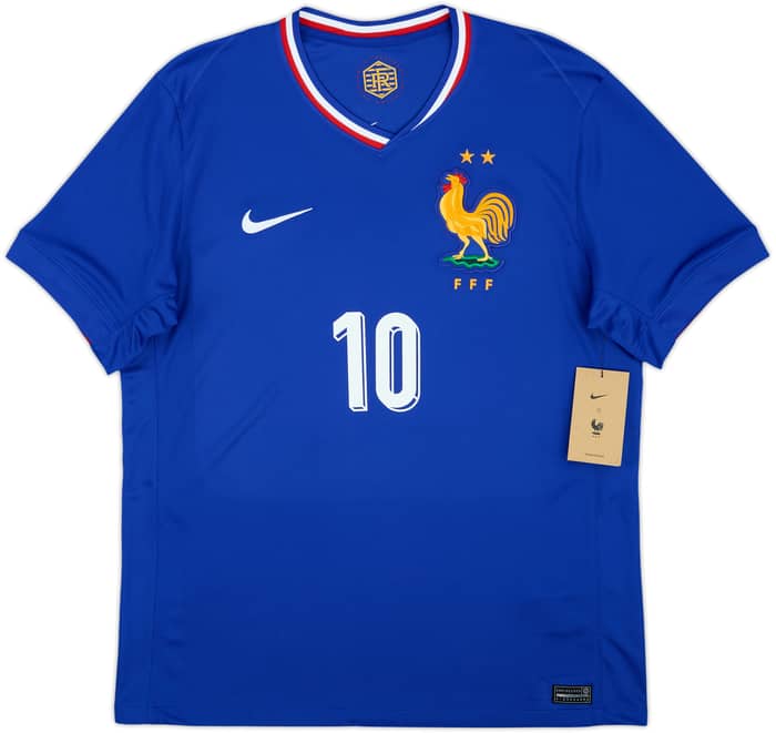 2024-25 France Home Shirt Mbappe #10 (L)