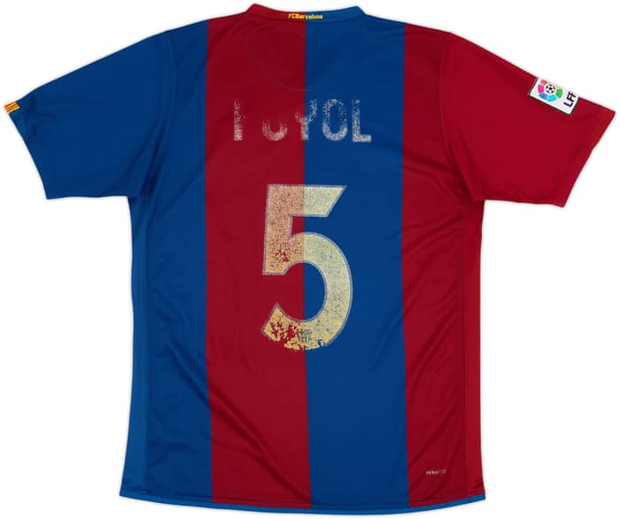 2006-07 Barcelona Home Shirt Puyol #5 - 3/10 - (M)