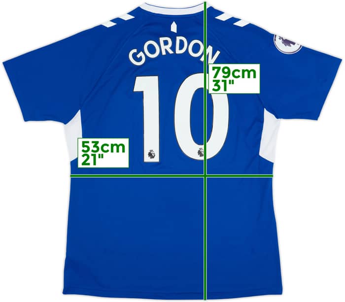 2022-23 Everton Home Shirt Gordon #10 - 8/10 - (XL)