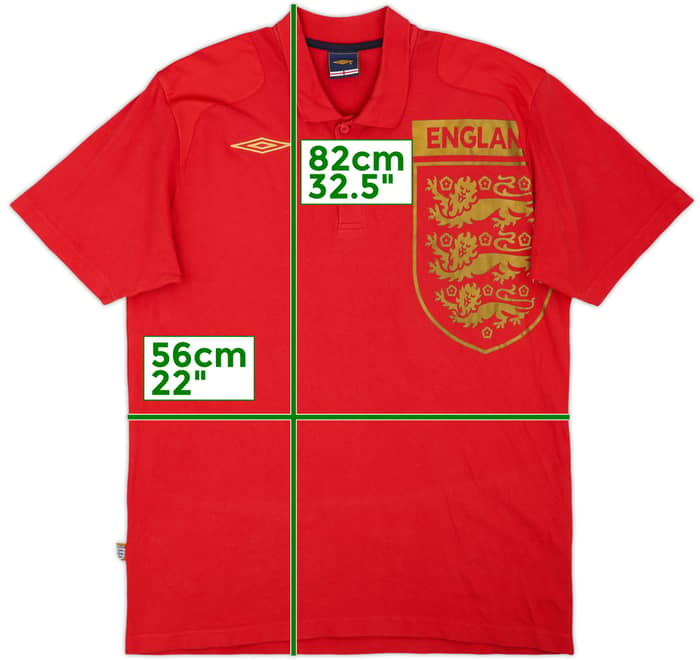 2004-06 England Umbro Polo Shirt - 8/10 - (XL)