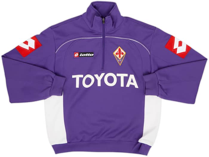 2005-06 Fiorentina Lotto 1/4 Zip Training Top - 8/10 - (L.Boys)