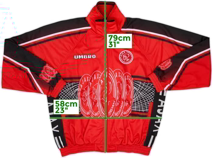 1997-98 Ajax Umbro Chaqueta de chándal - 8/10 - (XL)