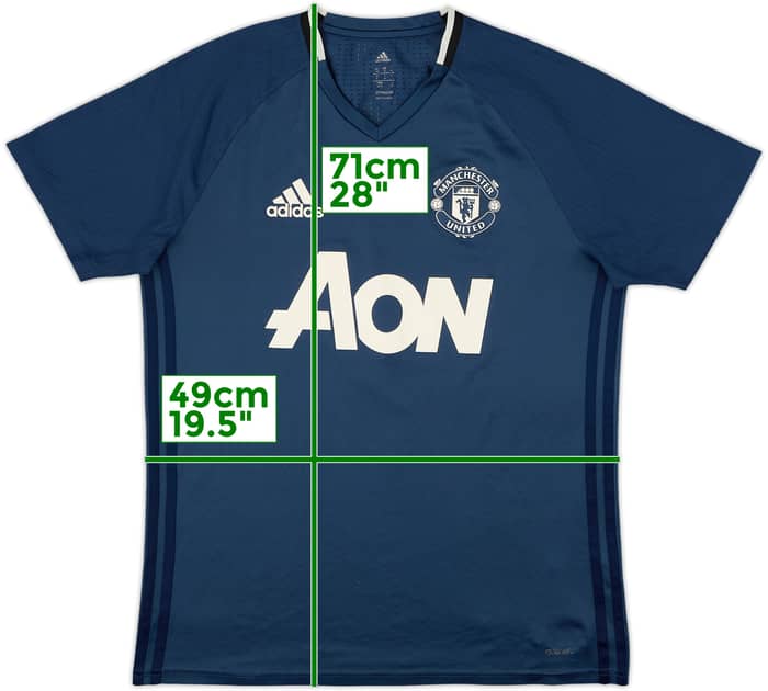 2016-17 Manchester United adizero Training Shirt - 8/10 - (M)