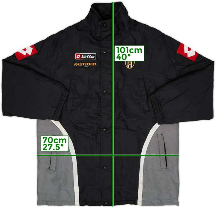 2000-01 Juventus Lotto Abrigo de banquillo acolchado - 7/10 - (XL)