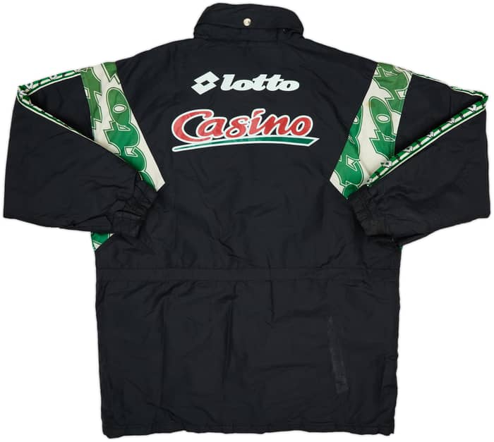 Abrigo de banquillo acolchado versión jugador Lotto del Saint Etienne 1995-96 - 8/10 - (XL)