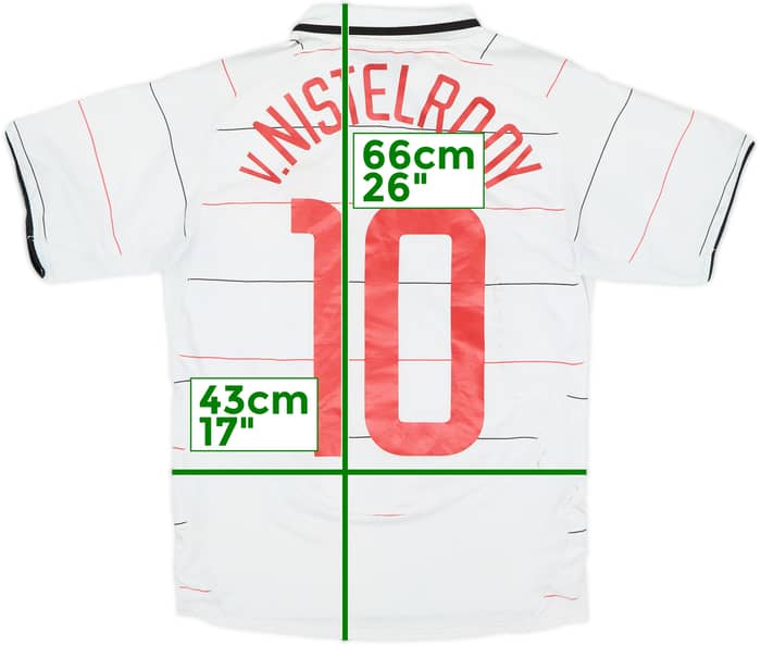 Camiseta de la tercera equipación del Manchester United 2003-05 v. Nistelrooy #10 - 6/10 - (Niños L)
